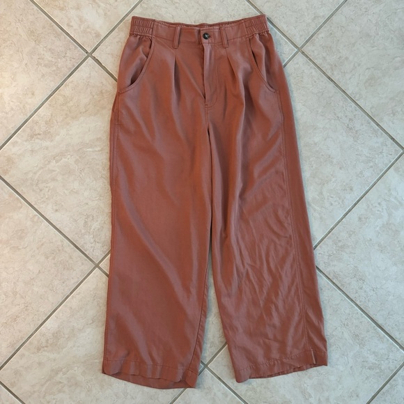 Madewell Pants - Madewell Wide-leg Trousers with Elasticized Waist size 14